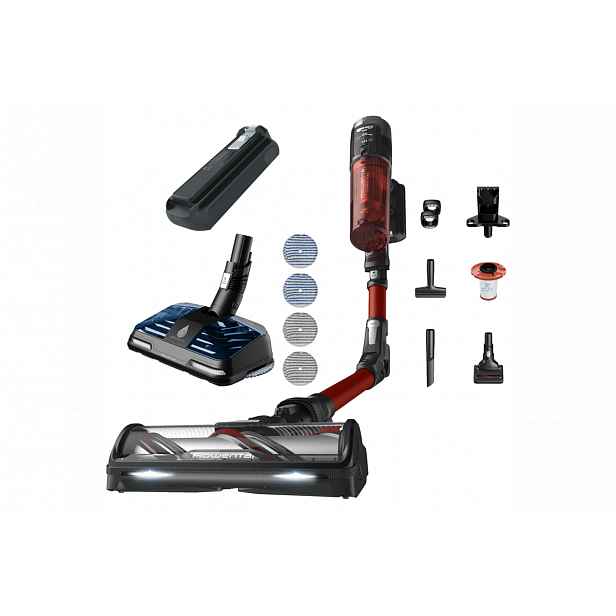 Akční set tyčový vysavač Rowenta X-Force Flex 13.60 Animal a příslušenství baterie, mopovací hlavice