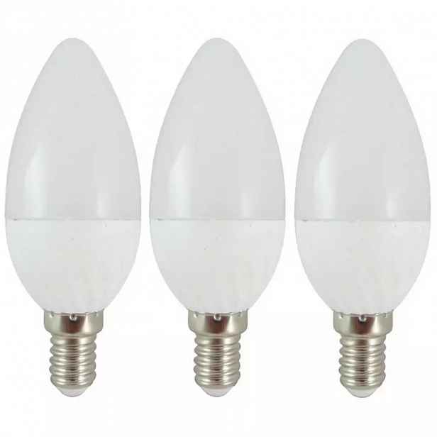 LED Žárovky  6W E14 C35 4200K sada 3 kusy