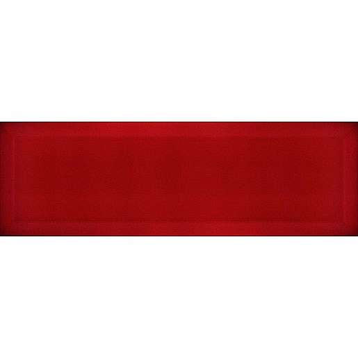 Obklad Ribesalbes Chic Colors rojo bisel 10x30 cm lesk CHICC1404