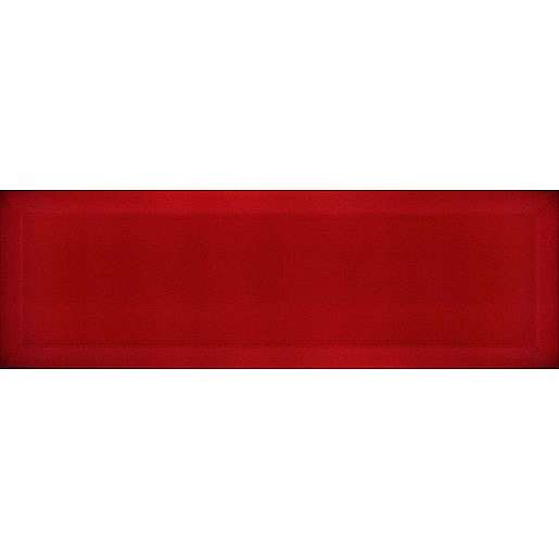 Obklad Ribesalbes Chic Colors rojo bisel 10x30 cm lesk CHICC1404