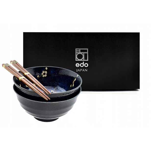 Sada 2 misek s paličkami Ramen Hana Blue 800 ml Box