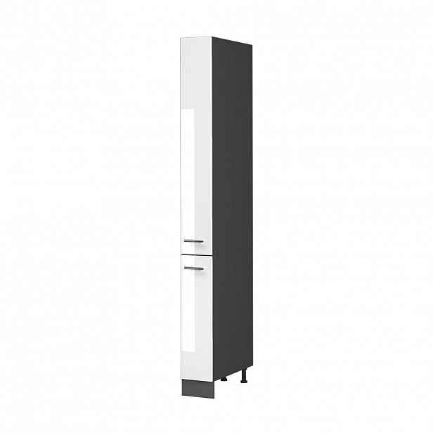 Vicco LÉKÁRNIČKOVÁ SKŘÍŇKA Fame-Line, Bílá vysoký lesk/Antracit, 20 cm