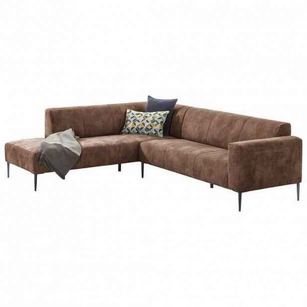 W.Schillig ROHOVÁ SEDAČKA, textil, světle hnědá - Sedací soupravy - 000137005211