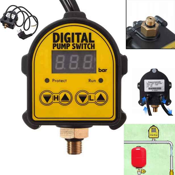 Spínač Elektronického Tlakového Spínače Pro Ovládání Čerpadla, Ochrana