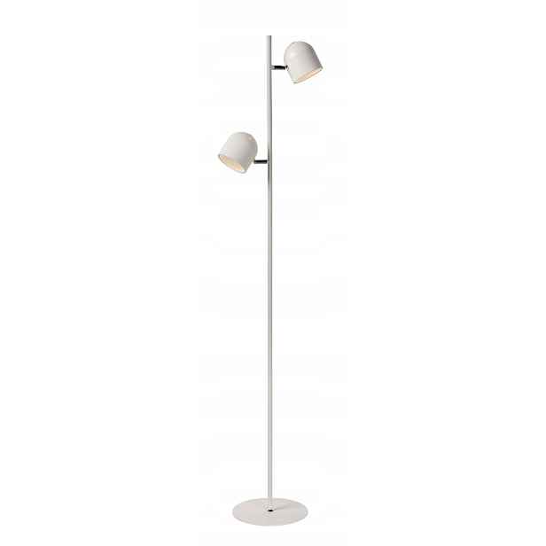 Stojací lampa Lucide Led Skanska 5W 3000K Bílá Kovová 141 cm
