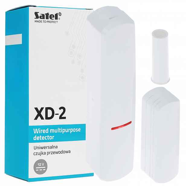 Univerzální drátový detektor Satel XD-2 s magnetickým šokovým zaplavením