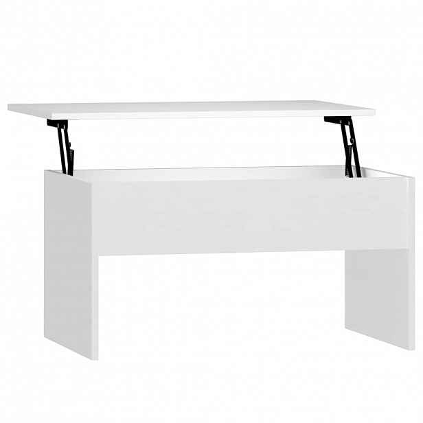 vidaXL Konferenční stolek bílý 80 x 50,5 x 41,5 cm kompozitní dřevo