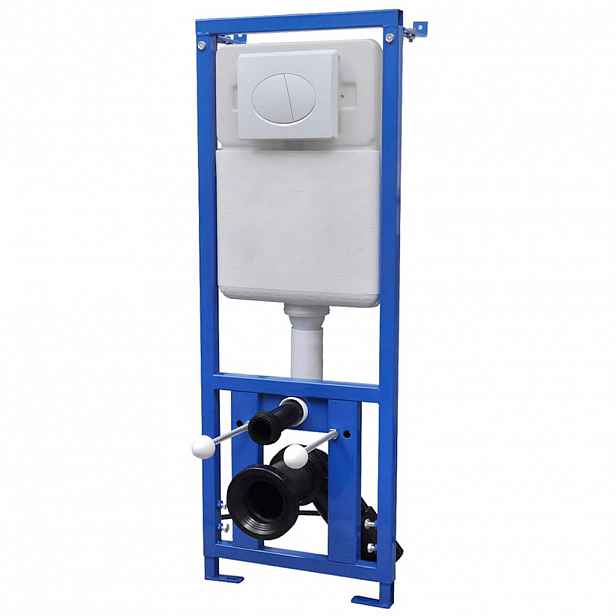 vidaXL Podomítková nádržka pro závěsné WC 11 l 41x14x(110-125) cm