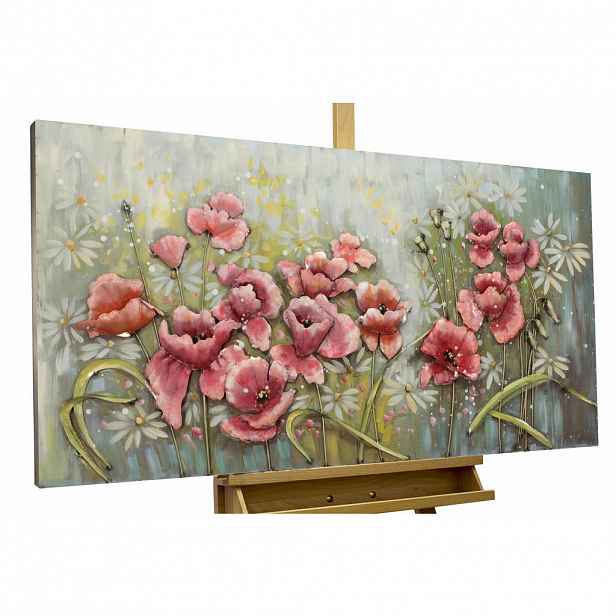 KUNSTLOFT KOVOVÝ OBRAZ V PLNÉM KVĚTU, 120/60 CM