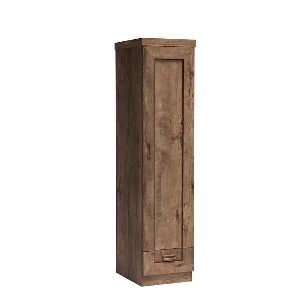 MASSENO ŠATNÍ SKŘÍŇ S OTOČNÝMI DVEŘMI UDINE, 46/190/57 cm 1dveřová, hnědá
