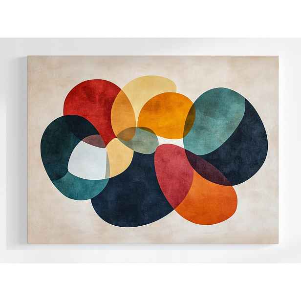 Plakát Abstrakce Mid-century Modern Bauhaus Retro 100x75