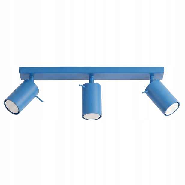 Stropní Svítidlo Stropní svítidlo Lampa Spot 3 tuby Gu10 Ring 3L modrý Sollux