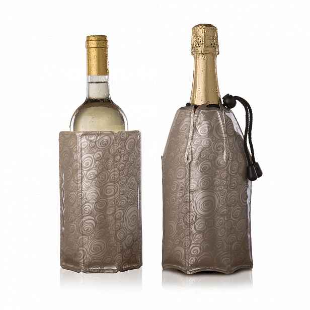 Aktivní chladič na víno a sekt, platinum - 2 ks