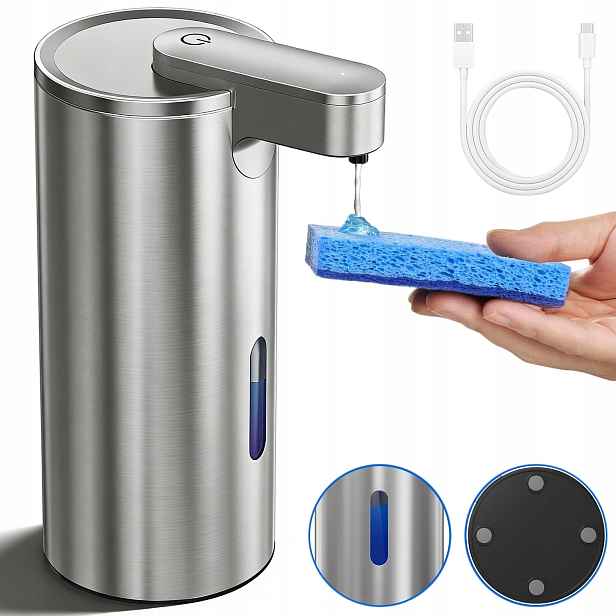 Bezdotykový Automatický Dávkovač 340 ML Voděodolnost IPX4 Usb