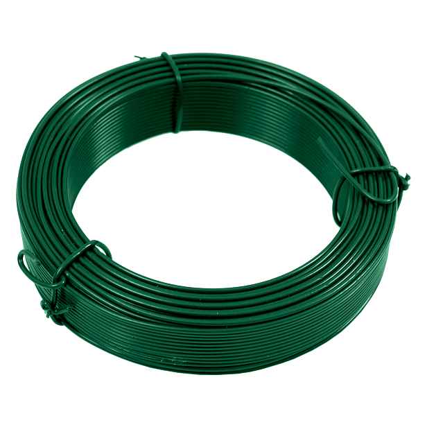 Drát vázací Zn + PVC zelený průměr drátu 2,6 mm délka 25 m