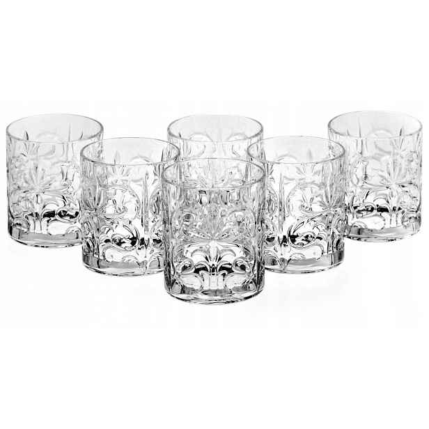 Křišťálové sklenice nízké na whisky drinky Rcr Tattoo 340 ml 6 ks