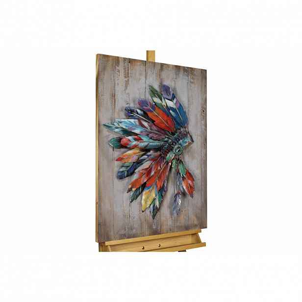 KUNSTLOFT KOVOVÝ OBRAZ NÁČELNÍKOVA KORUNA, 60/90 CM