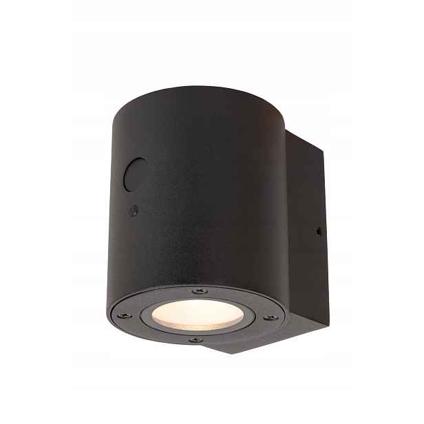 Lucide Perth solární Led nástěnné svítidlo 1W IP65, černý Pir senzor