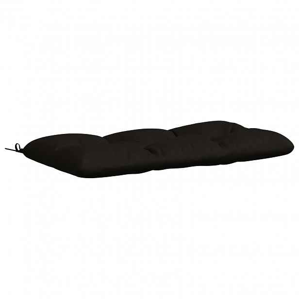 vidaXL Polštář na lavici VIANEN 100% polyester Černá 100 x 60 x 12 cm