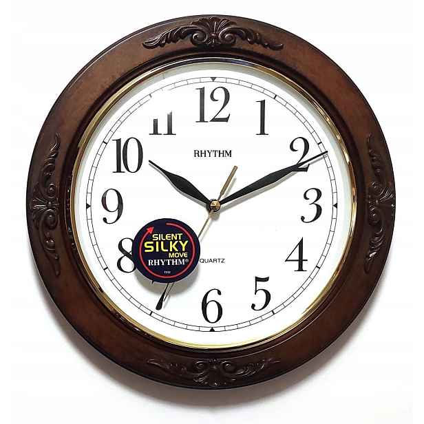 Čitelné Dřevěné Nástěnné Hodiny Rhythm 30 cm G938