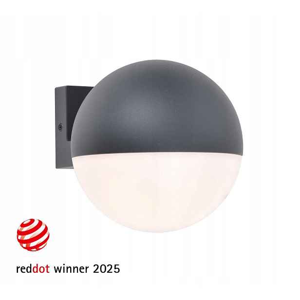 Lutec Looma venkovní fasádní nástěnné svítidlo IP54 E27 1x25W šedé