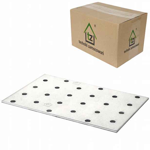 Perforované destičky 80x120 x 2 mm 50 ks Tesařské spojky ploché PP40