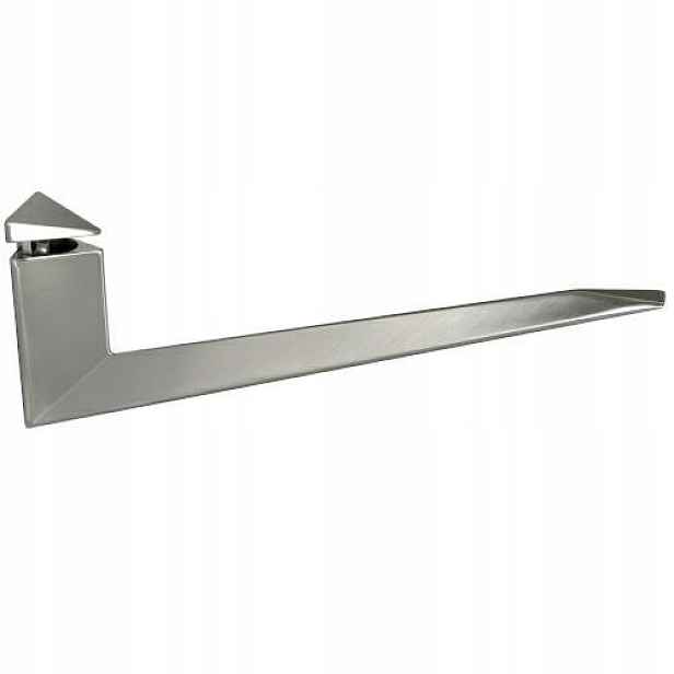 Podpěra pro skleněnou poličku 6-40 mm Nikl satén 230 x 30 mm Italská