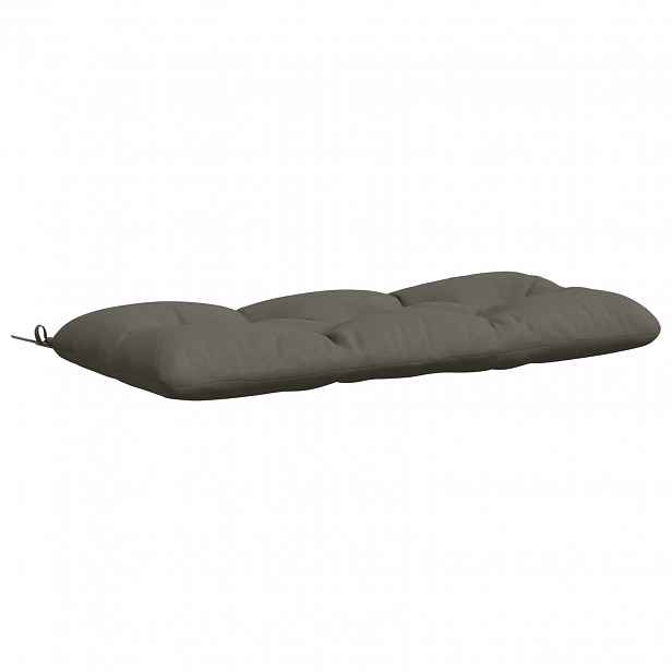 vidaXL Polštář na lavici VIANEN 100% polyester Šedá 100 x 50 x 12 cm