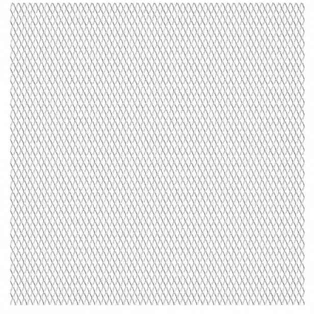 vidaXL Zahradní drátěný plot nerezová ocel 100 x 85 cm 20 x 10 x 2 mm