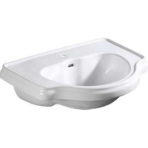 Zápustné umyvadlo Sapho Retro 62x45,5 cm otvor pro baterii 103001