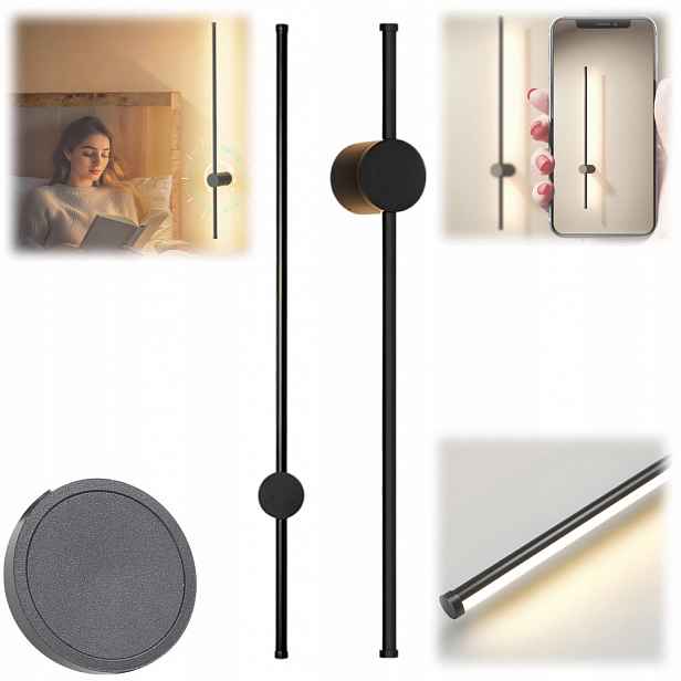 Nástěnné Led Svítidlo Nástěnná Lampa Otočná O 360° 3000K Teplá