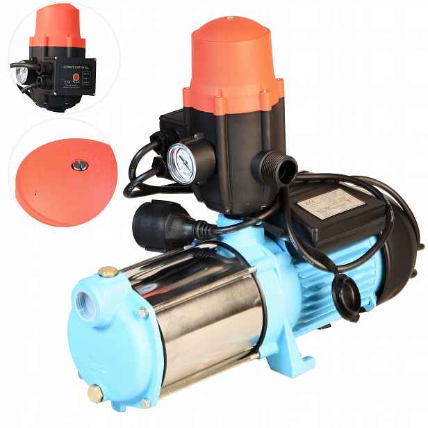 Čerpadlo S Regulačním Automatem 1300 W 100 L/min, Regulace Inox Připravená K Provozu