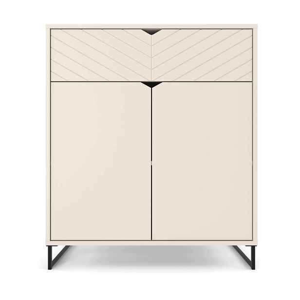 Kašmírová Komoda S Zásuvkou 80 CM 2D1S, Moderní Skříňka Do Obývacího Pokoje V Ložnici