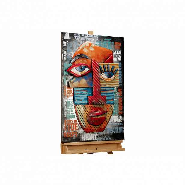 KUNSTLOFT KOVOVÝ OBRAZ BAREVNÁ RADOST, 60/90 CM