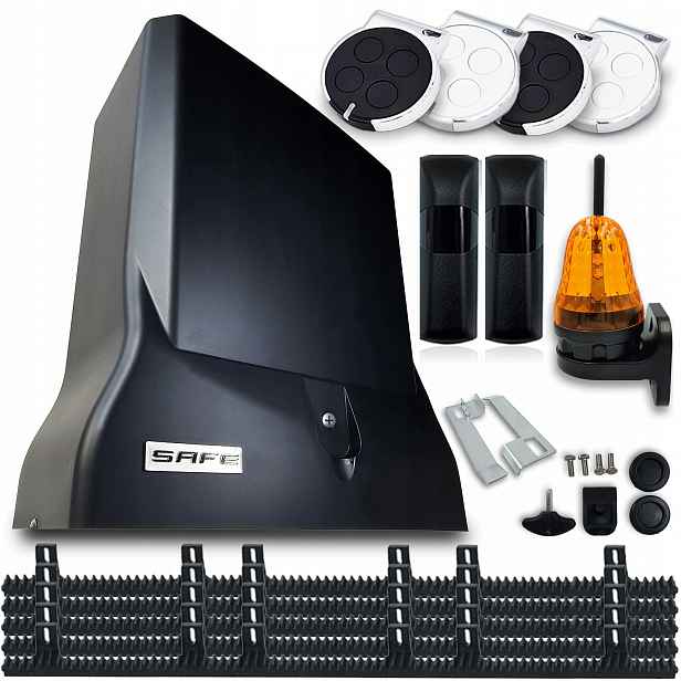 Set Pohon Posuvné Brány Safe automat 800 4xpilot foto lampa 5x Lišta