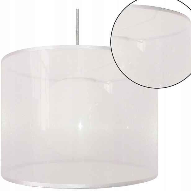 Stylová stropní Závěsná Lampa 1X60W E27 Bílá