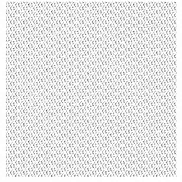 vidaXL Zahradní drátěný plot nerezová ocel 100x85 cm 30 x 17 x 2,5 mm