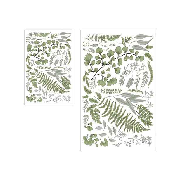 Zelené/béžové koupelnové předložky v sadě 2 ks 60x100 cm Floral – Mila Home