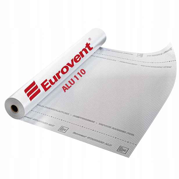 Fólie Paroizolační Aluminiová Vyztužená Paroizoalcia Eurovent Alu 110g 75m