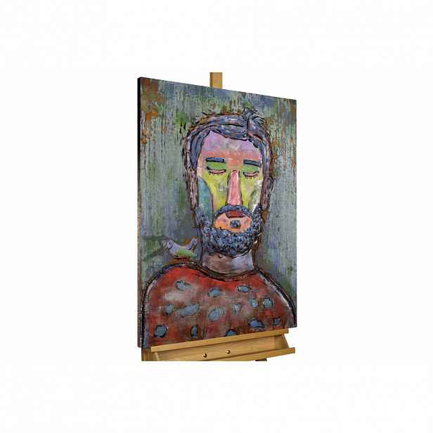 KUNSTLOFT KOVOVÝ OBRAZ NEONOVÝ BLESK, 60/90 CM