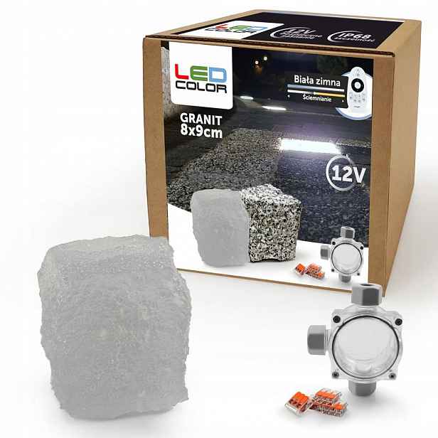 Svítící Led nájezdová kostka Granit 8x9x6 Bz