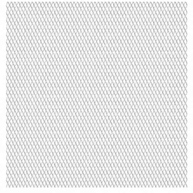 vidaXL Zahradní drátěný plot nerezová ocel 50 x 50 cm 45 x 20 x 4 mm