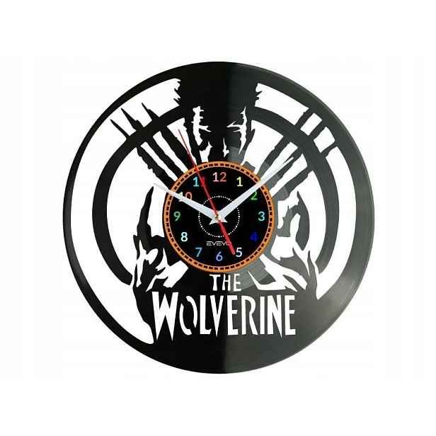 Wolverine Dekorativní Nástěnné Hodiny Moderní Vinylová Deska Na Prez