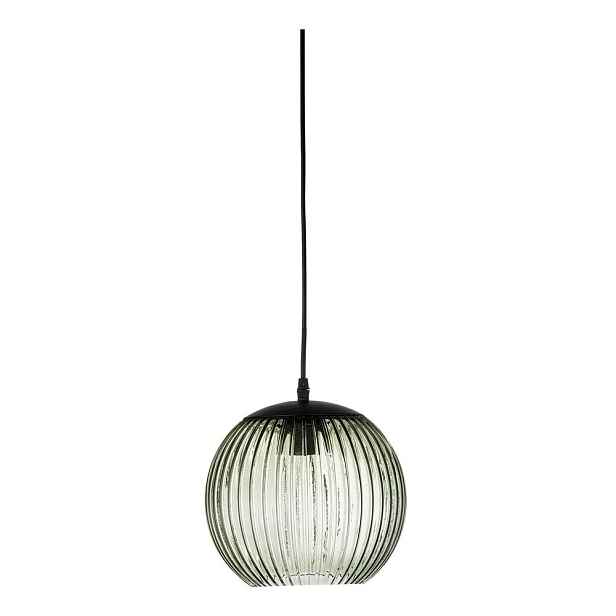 Zelené skleněné LED závěsné svítidlo ø 23 cm Sybia – Bloomingville