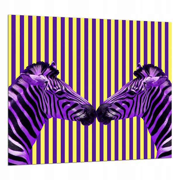 Skleněná Ochranná Deska 65x60 Zebra