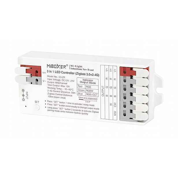Miboxer E3-ZR 3v1 Led ovladač (Zigbee 3.0 2.4G)