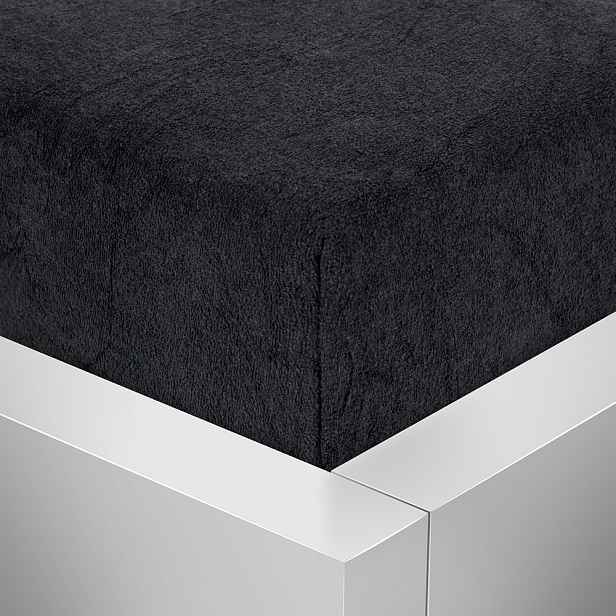 TP Froté prostěradlo 180x200 Premium - Černá