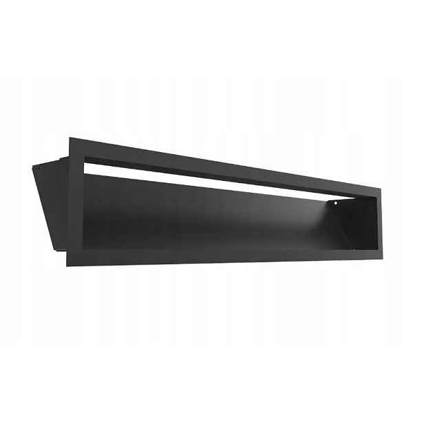Větrací krbová mřížka Luft 12x60 120x600 černá pro každý krb