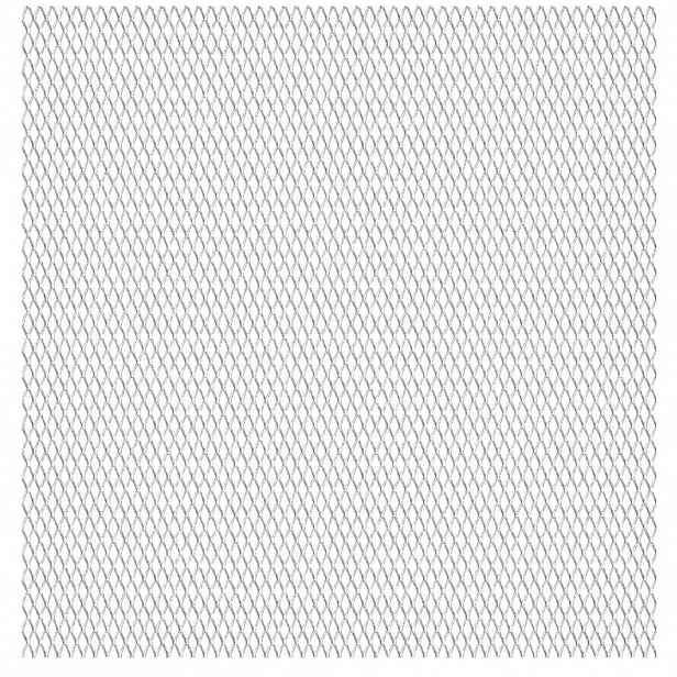 vidaXL Zahradní drátěný plot nerezová ocel 100 x 85 cm 45 x 20 x 4 mm