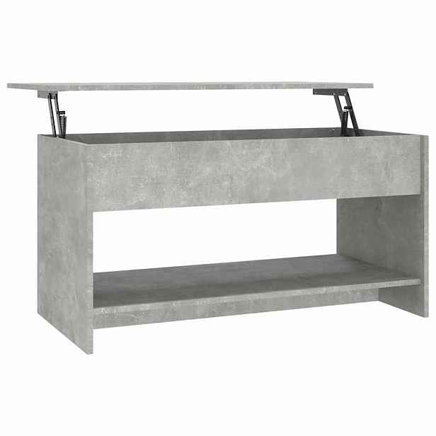 vidaXL Konferenční stolek betonově šedý 102x50x52,5cm kompozitní dřevo